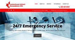 Desktop Screenshot of canadianhomeplumbing.com